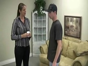Mommy gives son awsome handjob!