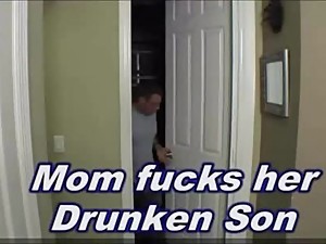 Mom fucks drunken son
