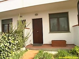 Hot busty mommy fucks with her son and