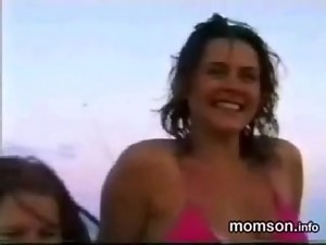 son having fun with his sister and mother