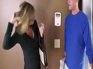 Stepmom Sex Education for Her Stepson to