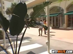 hot brunette milf picked up in miami beach