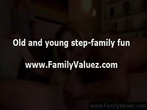 Daughter watches mother ass fucked by