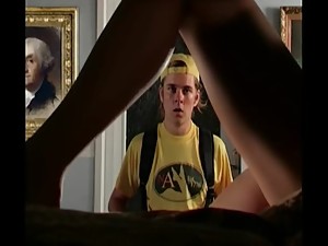 Big tit blonde lesbians MILFS invite sons