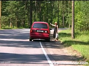 Rocky tries hitch-hiking