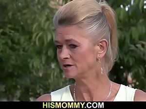 Old mother pleases her son'_s GF with