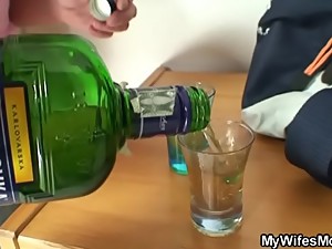 Son in law fucks her after couple of