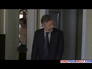 Mom fucking step son while dad is out