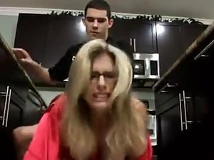 Son gives mom a breakfast creampie