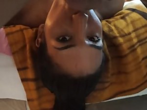 Receiving my step-son cum all over me