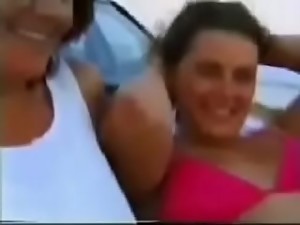 VINTAGE Mom films daughter-in-law and son