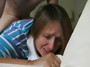 step mom crying while fucking by son