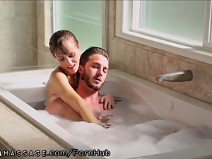 NuruMassage Stepmom Draws Bath for Son