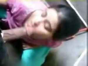 Indian mom in bath sucking son cork
