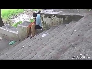 Indian couple romance in park