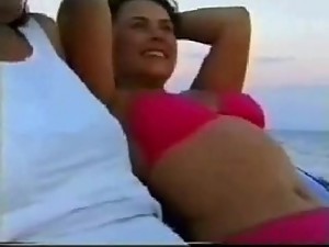 VINTAGE Mom films daughter-in-law and son